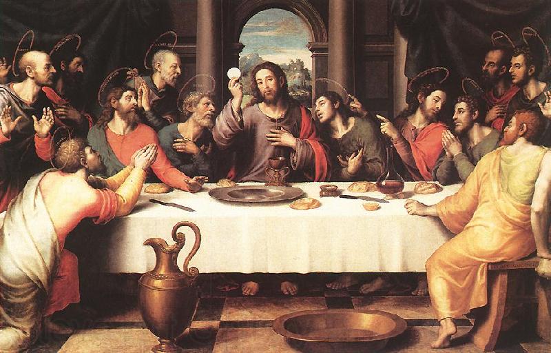 JUANES, Juan de The Last Supper sf Norge oil painting art